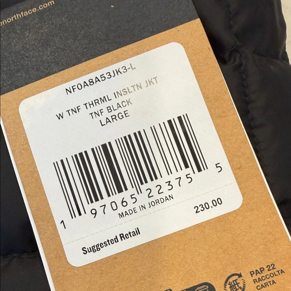 The North Face new tags